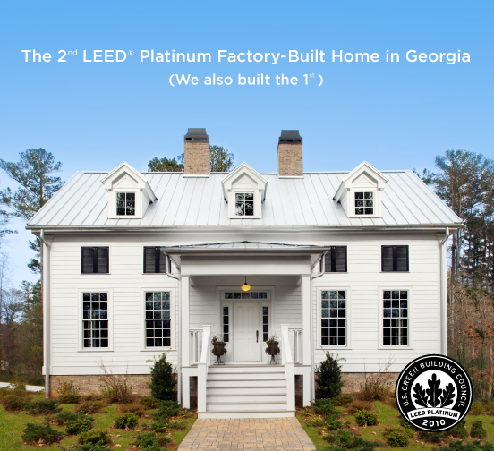 Buy the Second USGBC LEED Platinum Factory-Built Home in Georgia Second LEED Platinum Factory-Built Home in Georgia now available for Purchase